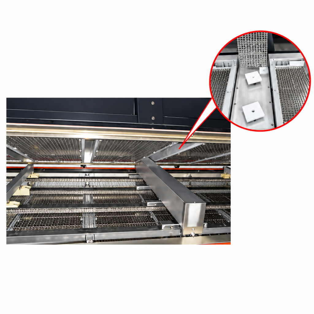 reflow oven mesh